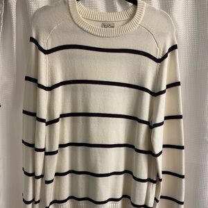 OVERSIZED STRIPPED JCREW SWEATER